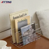 Stationery Organizer Notebook Stand Rack 3-Layer Metal Iron Mesh Holder For Magazine Document File Book Rack Organizer Office 3