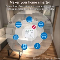 Tuya Smart TH10 Zigbee 4 Channel Switch with Temperature and Humidity Sensor Passive Dry Contact Zigbee Relay Work with Alexa - Image 6