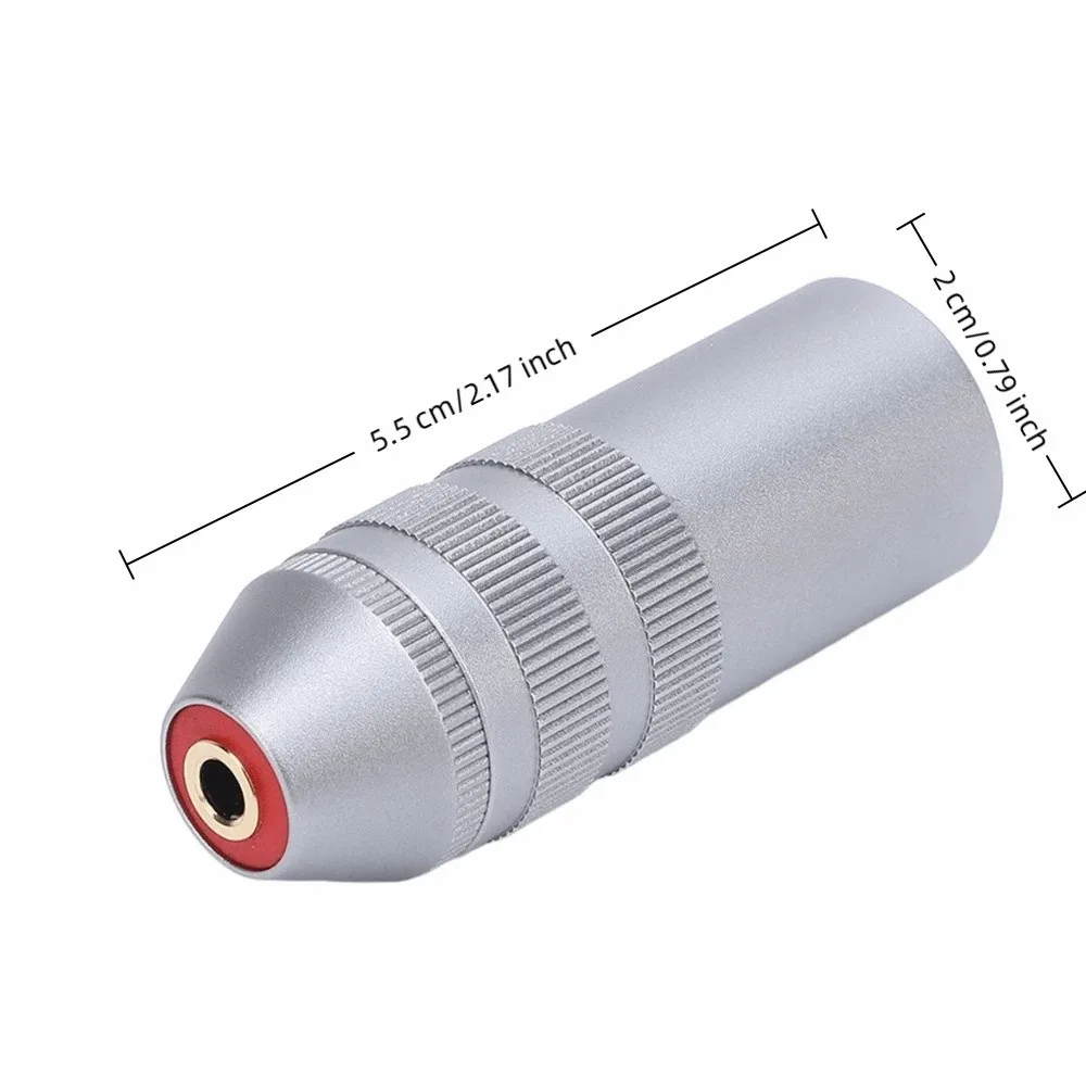 메탈 4핀 XLR 남성 커넥터 플러그 앤 플레이 사운드 전송 XLR 남성-3.5mm 밸런스드 여성 마이크 어댑터 (믹서용)