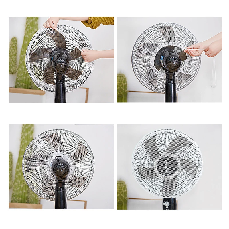 Electric Fan Dust Cover Electric Fan Mesh Cover to Protect Children's Anti Pinch Hand Mesh Protective Sleeve Storage Bag