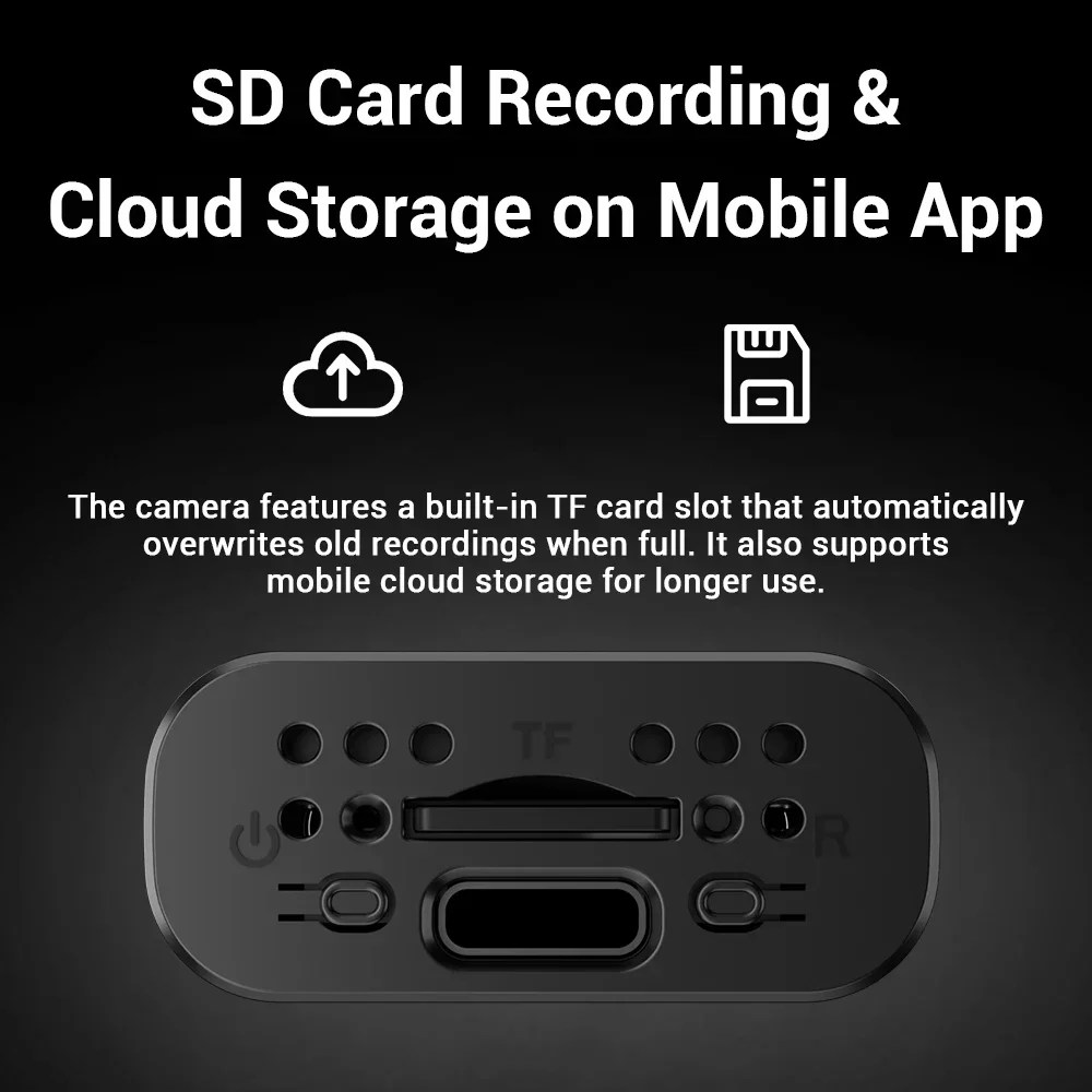 PEGATAH 1-5PCS 5MP Mini WIFI Security Cam Built-in Battery Human Tracking IP Remote Monitoring IR Night Vision Protable Camera