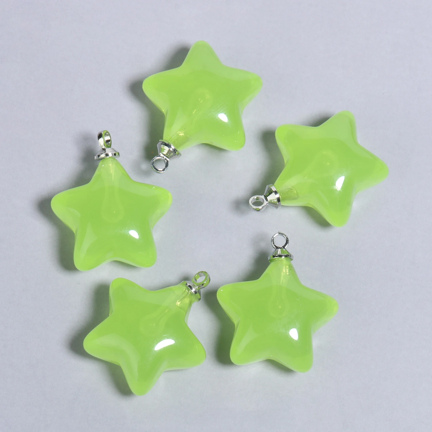 10pcs Lovely Candy Color Star Acrylic Charms Pendant Earring Handmade for  Diy Jewelry Making Charms for Necklace Bracelet