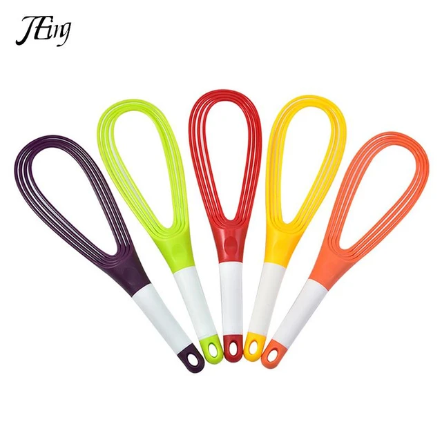 Collapsible 2-In-1 Balloon/Flat Whisk Manual Egg Beater Foldable Egg  Frother for Blending Whisking Stirring Kitchen Use Egg Tool - AliExpress