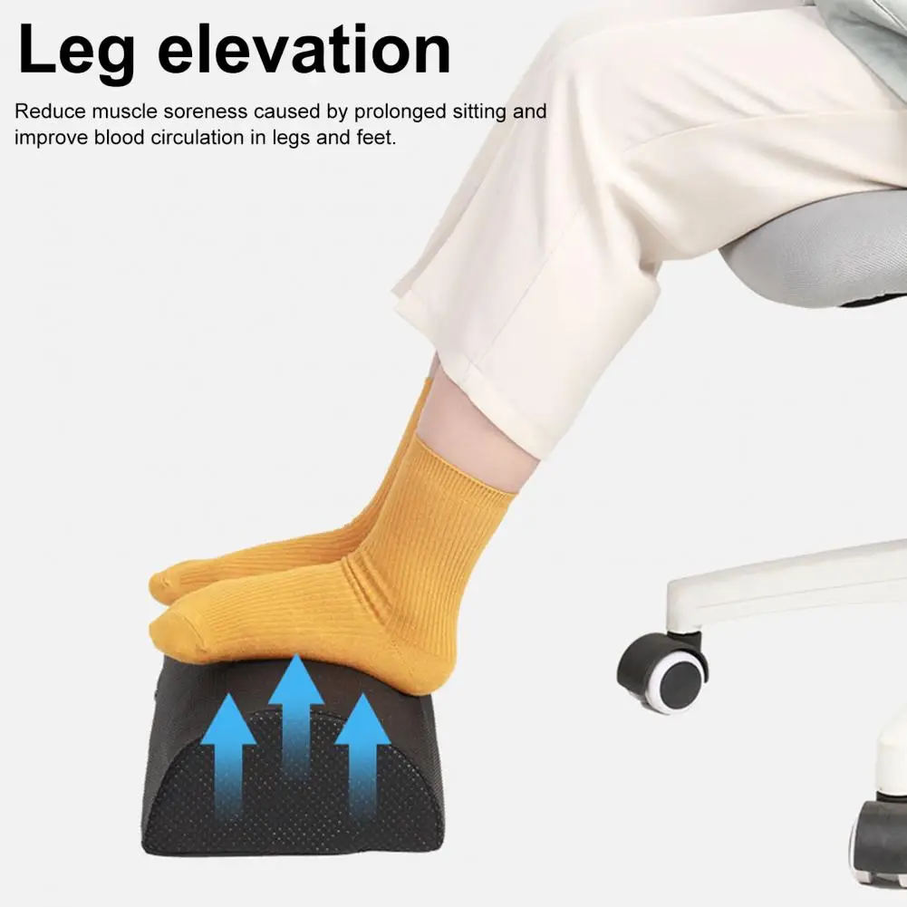Convenient Footrest Cushion Semicircular Curve Foot Rest Pad Highly Elastic De-stress Comfortable Touch Foot Rest 5