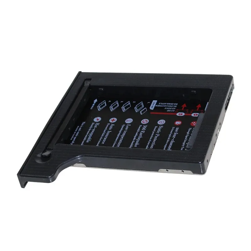 핫 세일 하드 드라이브 1TB 2차 HDD 캐디 SATA 3.0 SSD 하드 플래시 드라이브 케이스 노트북 CD ROM 옵티베이 12.7mm용
