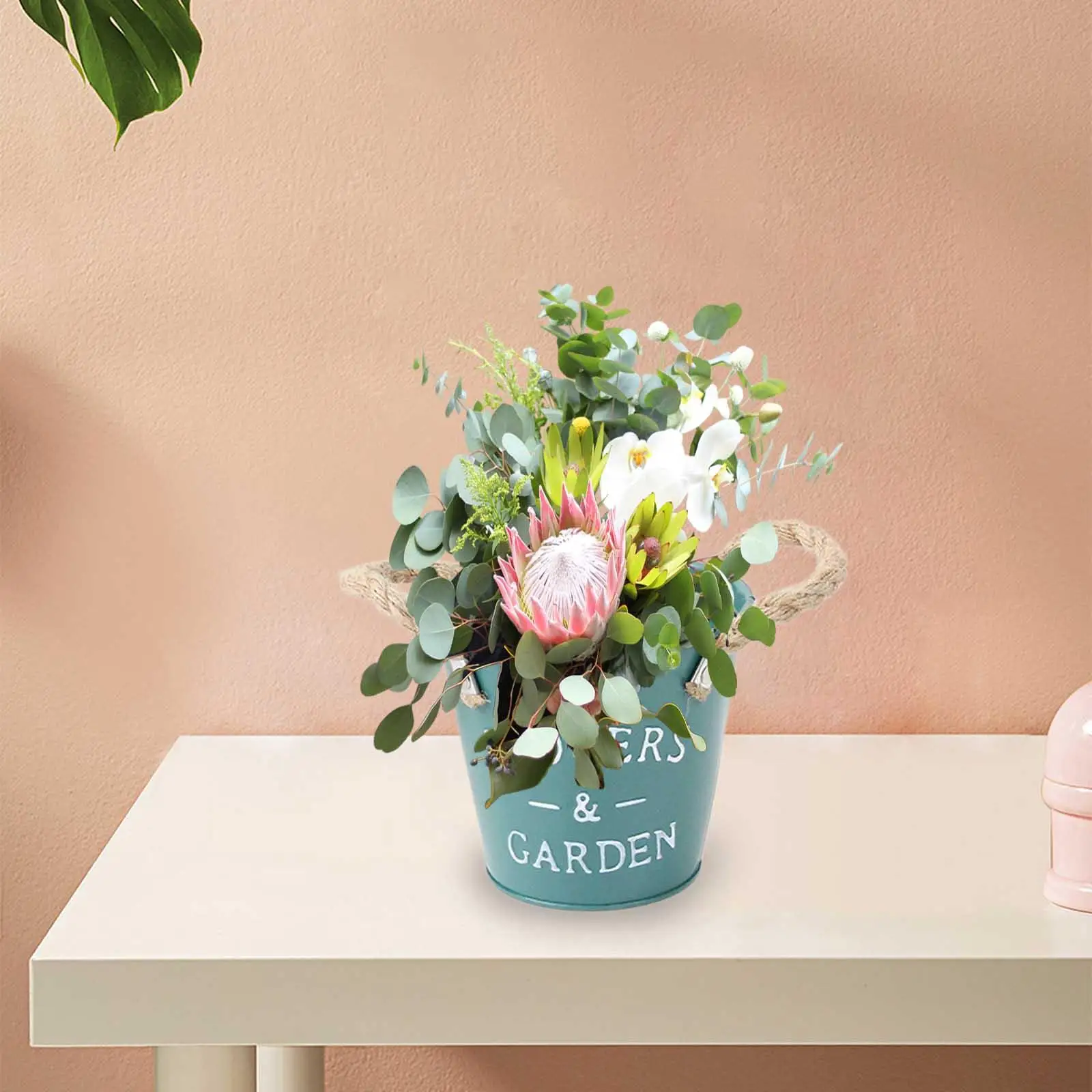 Garden Plant Flower Pot Planter Outdoor Indoor Decoration 5.1x4.7x3.5inch Round Container Multipurpose for Balconies, Patios