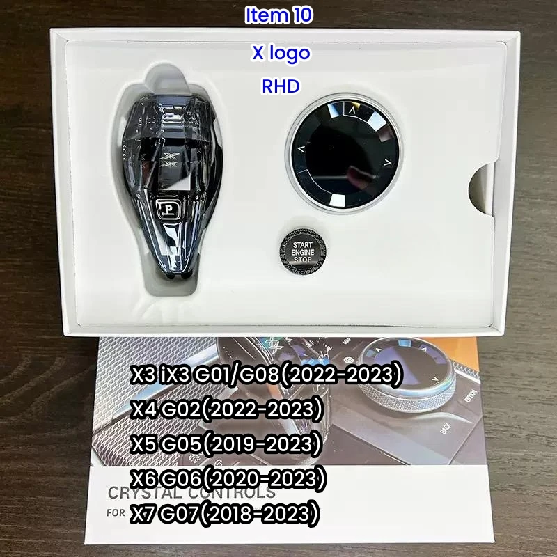 LHD または RHD クリスタルギアシフトノブレバー BMW G20 G21 iX3 G08