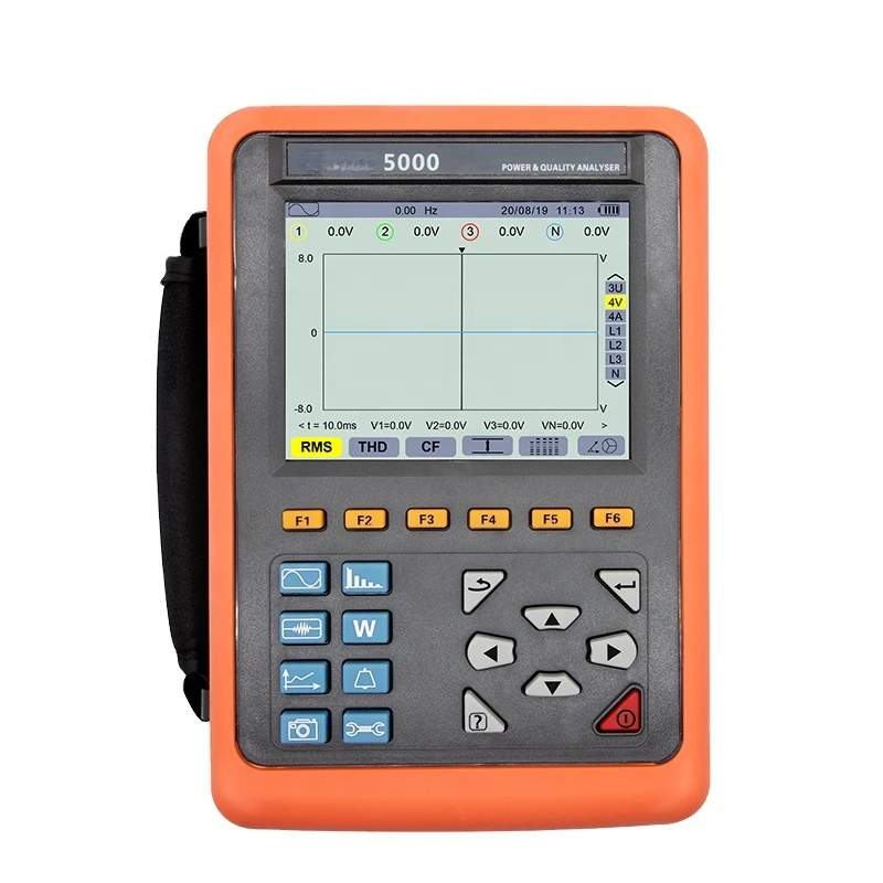 

DECCA 5000 5.6 -inch Power Quality Analyzer 4 channels 40Hz~70Hz 1000V USB True RMS Electric Power Tester