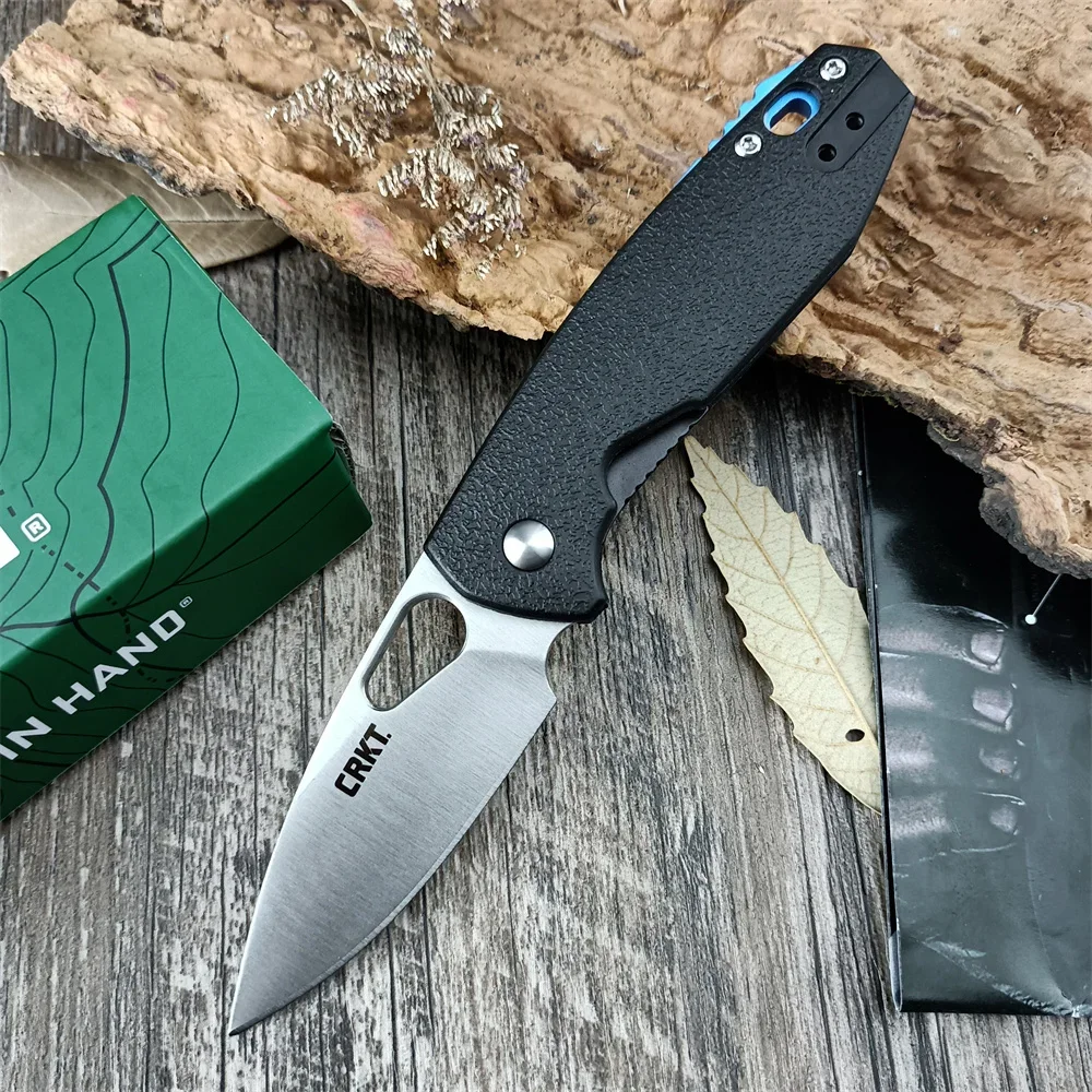 CRK 5390 Piet/7096 Lightweight Folding Knife, Satin Finished Blade GFN Handle Self Defense Fishing Outdoor Everyday Carry Knives 4