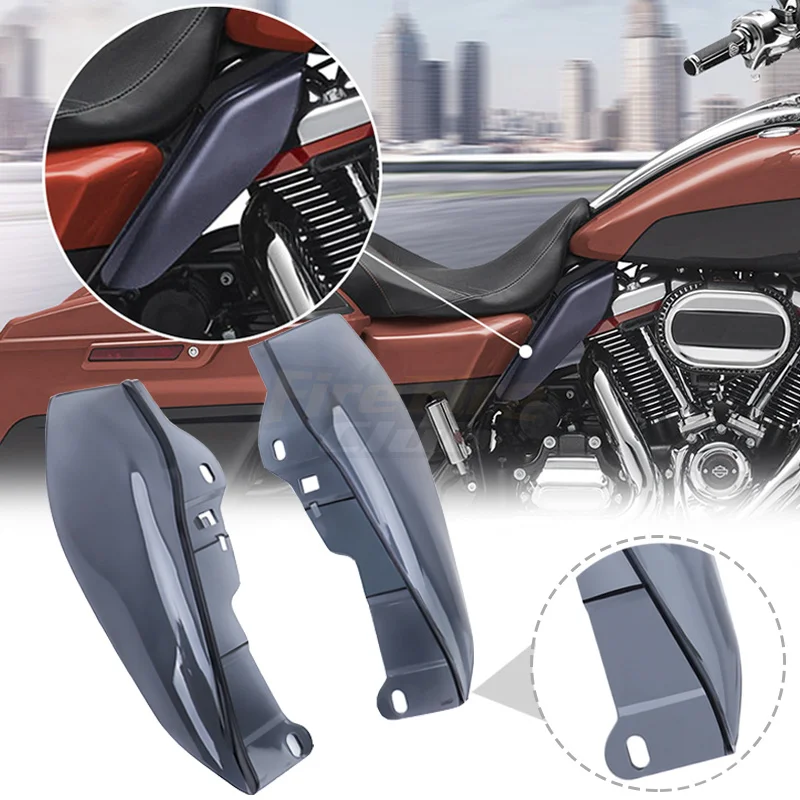 

Motorcycle Mid-Frame Air Heat Shields Deflector Trim Cover For Harley Touring Trike 09-16 Electra Glide CVO Limited