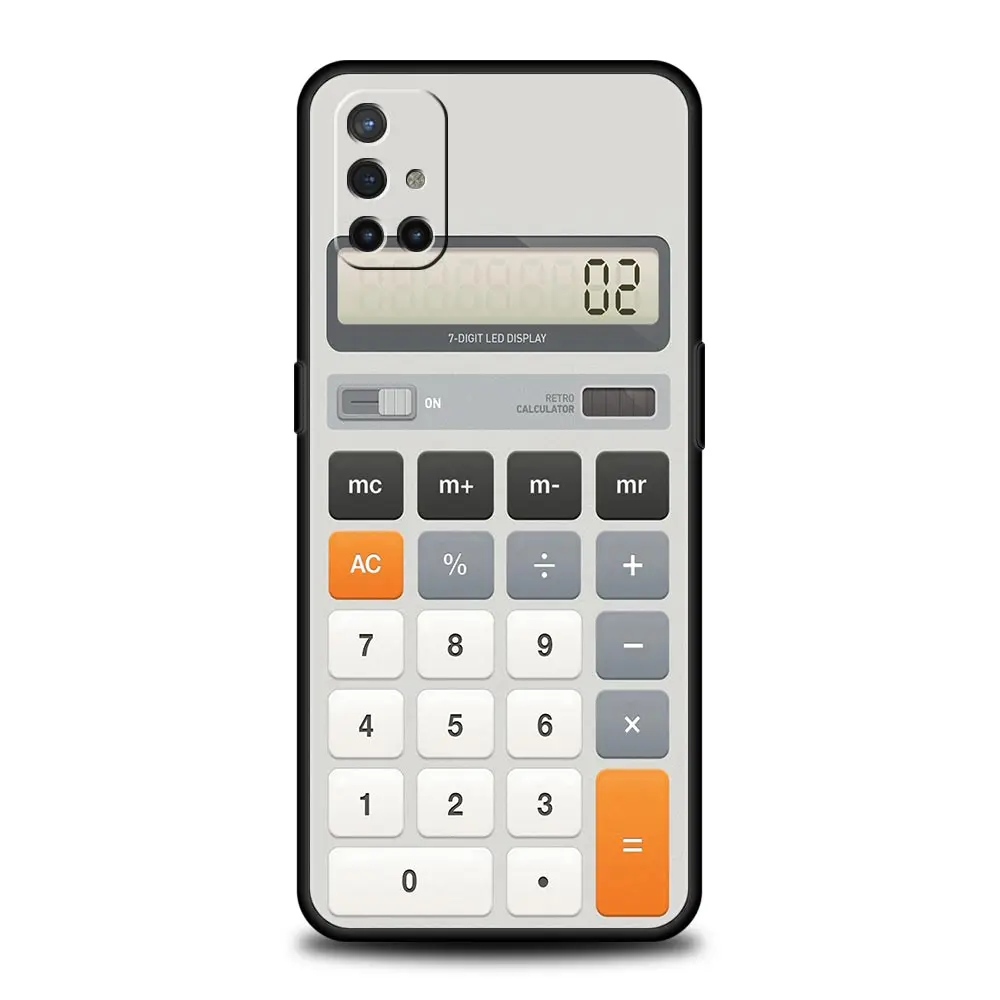 Retro Calculator Soft Phone Case - Vintage Style Protective Cover