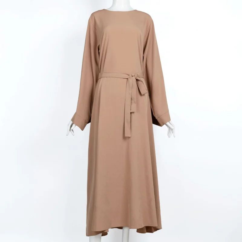 2023 New Fashion Muslim Women's Abaya Dubai Islamic Long Sleeve DressesLong Dresses Plus Size Dress