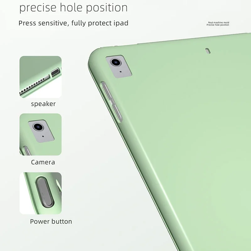 Premium Leather Flip Cover Case with Stand and Auto Sleep/Wake Function - Shockproof Protection