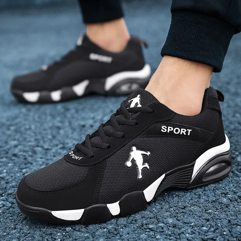 Men's Sneakers 2024 New Men Shoes Outdoor Breathable Mesh Sneakers Non Slip Comfortable Walking Black Sports Shoes for Men