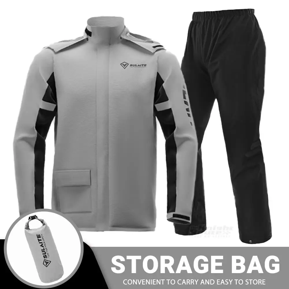 

Men Motorcycle Raincoat Motorbike Rain Suit Moto Raincoat Coat Rain Jacket Biker Pants Set Rain Waterproof Motorcyclist Women