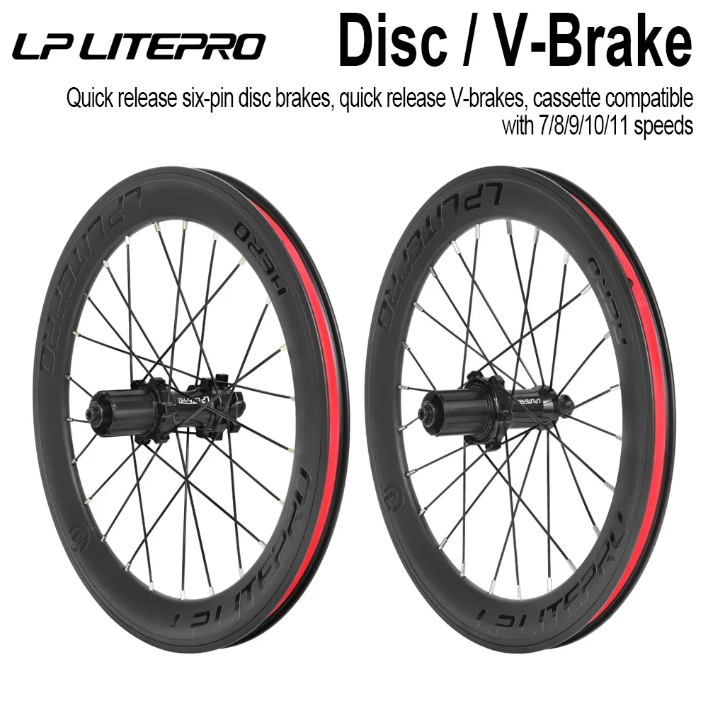 Lp litepro aero vouwfiets wielen aluminium deep section velgen_voghion.com