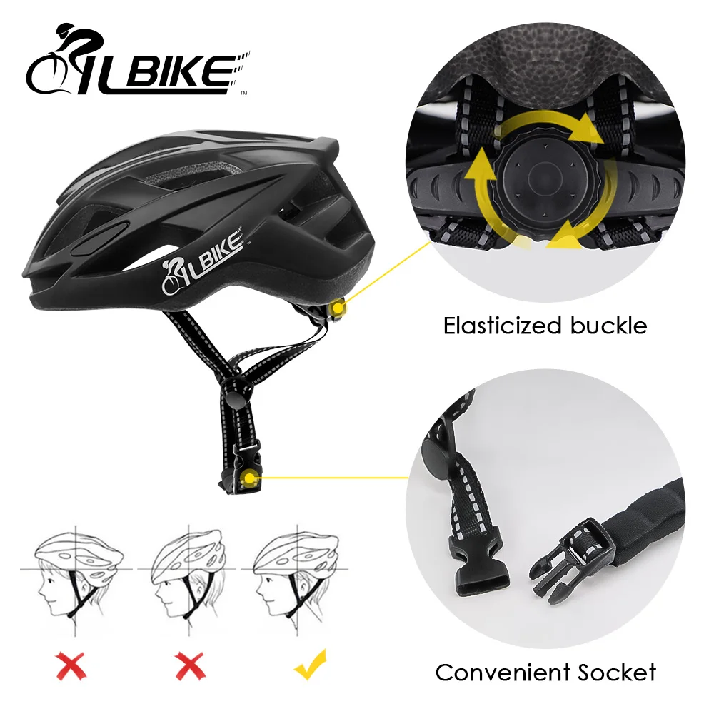 QYLBIKE Safety Cycling Helmet Lightweight Bike Helmet Adjustable for Adult Men Women Mountain & Road Bicycle Helmet 3