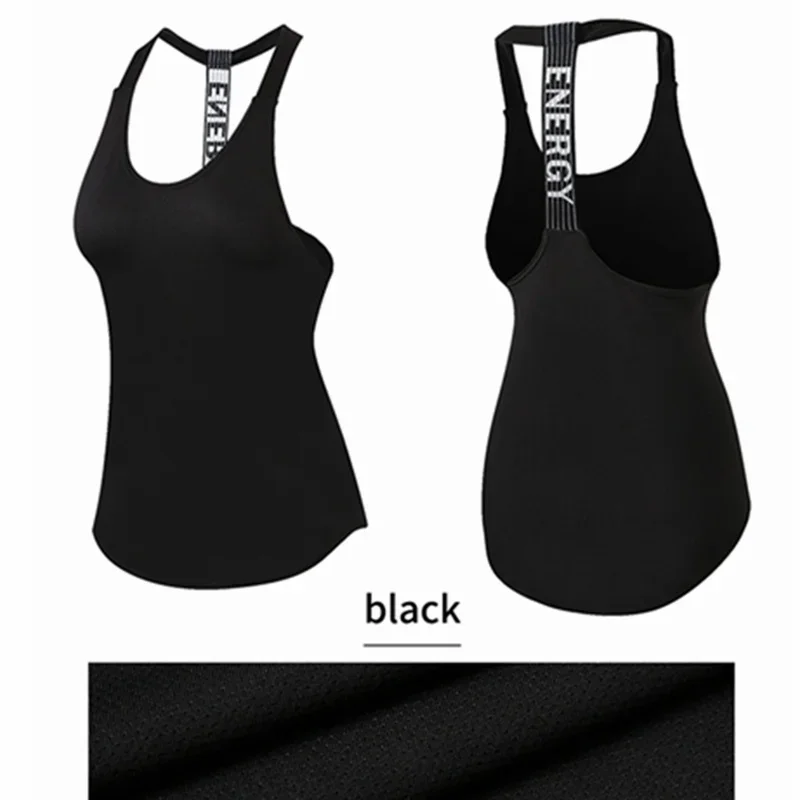 Yoga Top Yoga Shirt Sports Shirt Women Gym Tops Sleeveless Yoga Top Women Fitness Shirt Gym Vest Running Workout Sports Tops Letter Backless