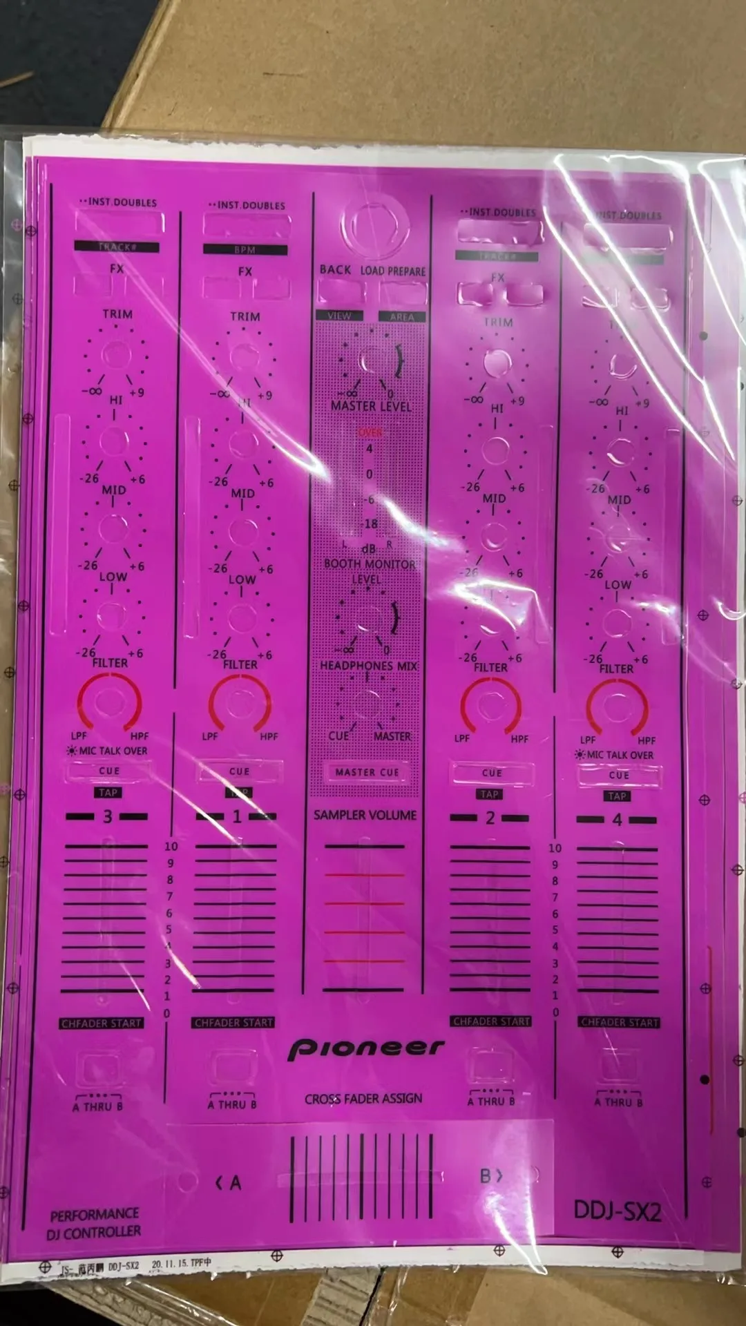 

DJ controller protective film DDJ-SX2 disc lighter skin sticker color can be customized
