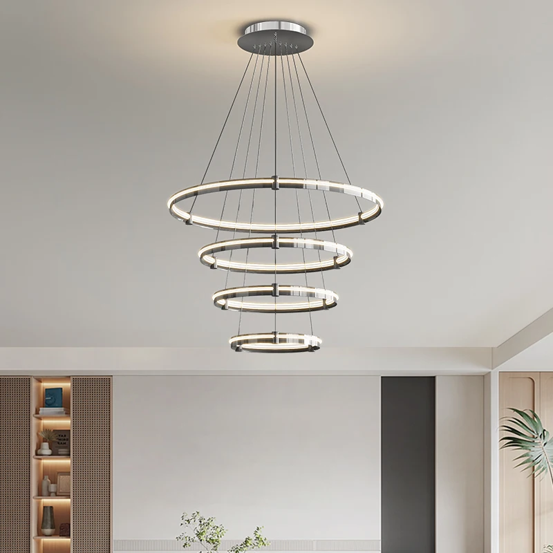 

Регулируемый подвесной светильник, настенная лампа для столового стола, гостиной, комнаты переговоров, черного цвета, 3 цвета, украшение для дома