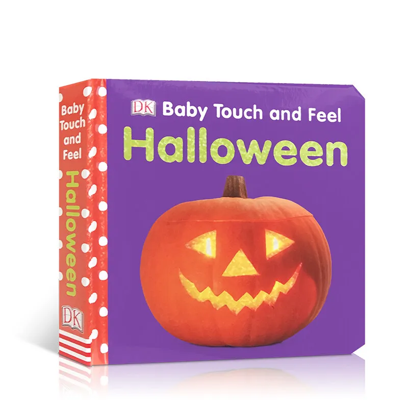 

MiluMilu DK Baby Touch And Feel Halloween Buku English Reading Materials For Young Children