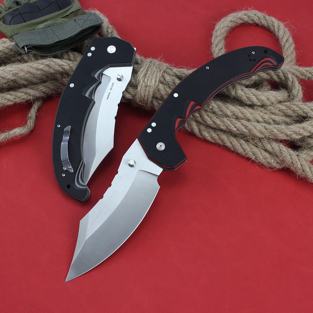 Cold New Large Military Hunting Knives MAYHEM AUS10A Steel Tanto Outdoor Survival Folding Knife G10 Handle EDC Pocket knife 2024 3