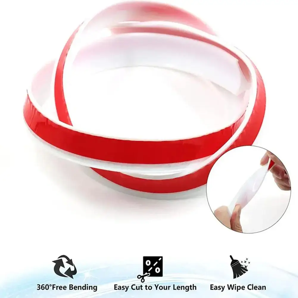

100cm Bathroom Retention Water Barrier Strip Dry &Wet Separation Silicone Seal Strip Kitchen Gadget Sets