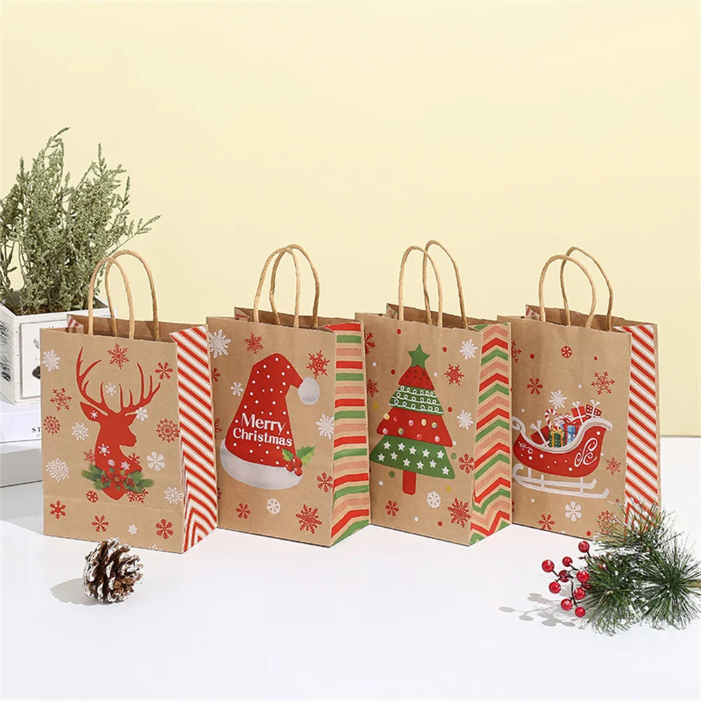 Bas de Noël Grand sac cadeau Candy Bag Home Window Cheminée