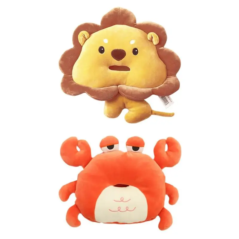 

Cartoon Animal Tissue Box Cover Plush Automotive Seatback Tissue Box Organizer Durable Soft Napkin Holder For Cars Accessories