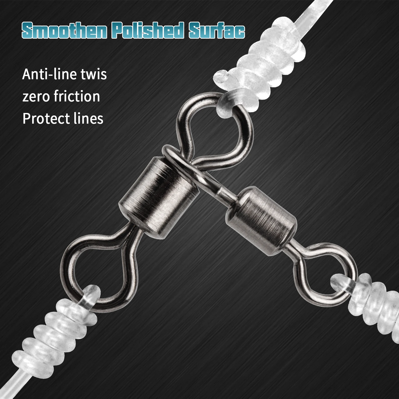 Fishing Swivels 360 rotation 3 Way Crossline Swivel Heavy Duty Tackle Accessories fishing swivels fishing accessories fishing tackle