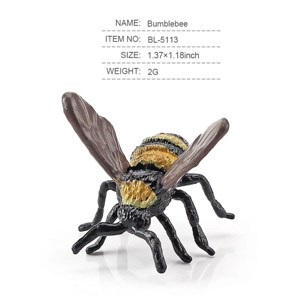 Pack of 12 Insect Bugs Figures Educational Animal Figurines Children Interactive Toys Set Accessory School Classroom 6