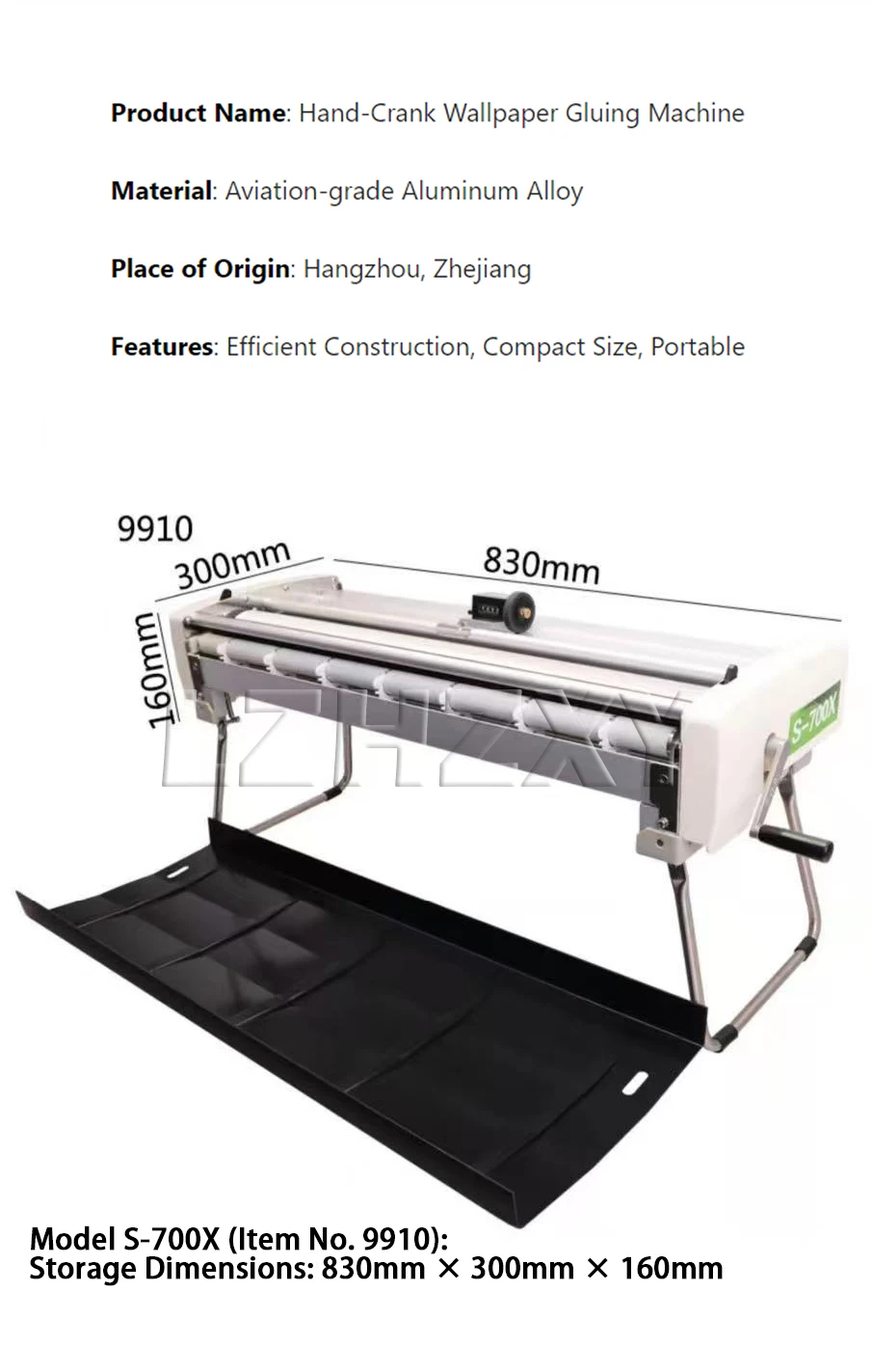 53cm 70cm Hand Crank Wallpaper Gluing Machine Wallpaper Brush Glue Machine Wallp