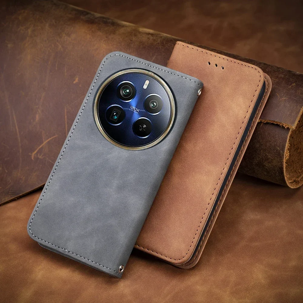 Luxurious Leather Flip Wallet Case