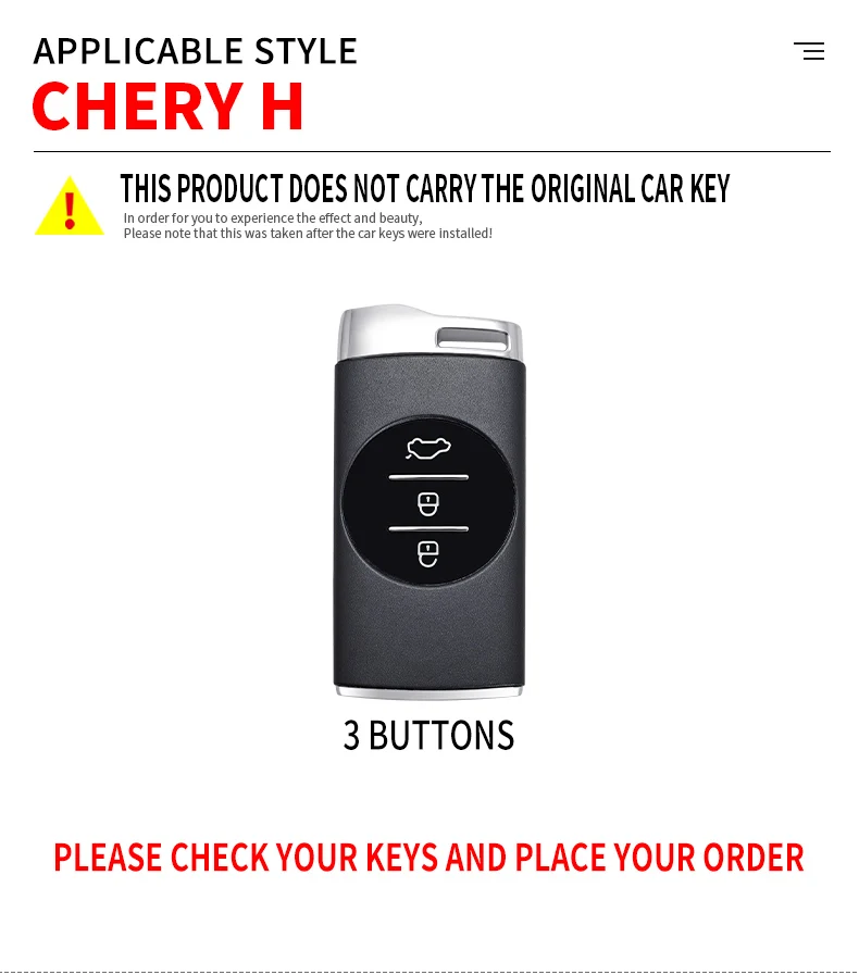 Premium Zinc Alloy Car Remote Key Case Cover