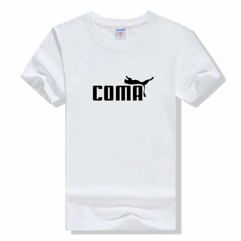

men Women coma T Shirt Funny Cartoon Tops Coma Print T-shirt 90s Short Sleeve Tee Shirt fashion casual tees