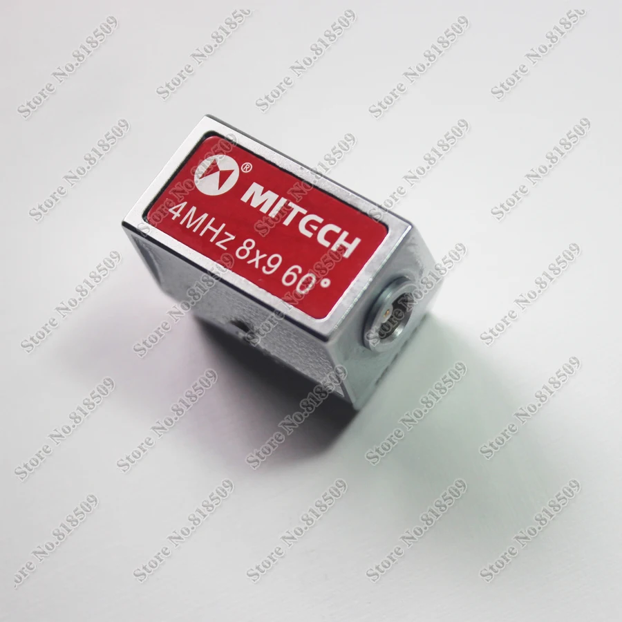 Mitech 4MHz 8x9mm 45 60 70 Degree Angle Beam Probe Transducer for Ultrasonic Flaw Detector