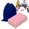Mini Travel Mahjong Set Portable Tile Games Mini Game Set Travel Game Set No Odor Mahjong Set With Table Legs For On-The-Go 1