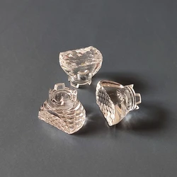 #IHC-18.7 New High quality Led optical lens for Imitation lumens, Size 18.7X13X14.07mm, 30 degree Bead surface with feet, PMMA