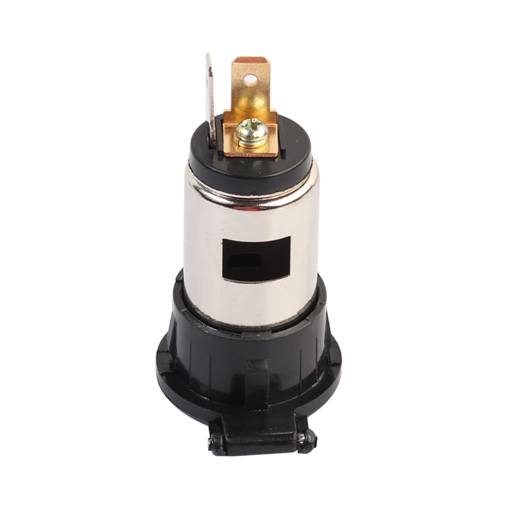 Cigarette Lighter Power Socket with Waterproof Cover Case Cigarette Lighter Power Supply Socket for Auto Tractor Boat Motorcycle
