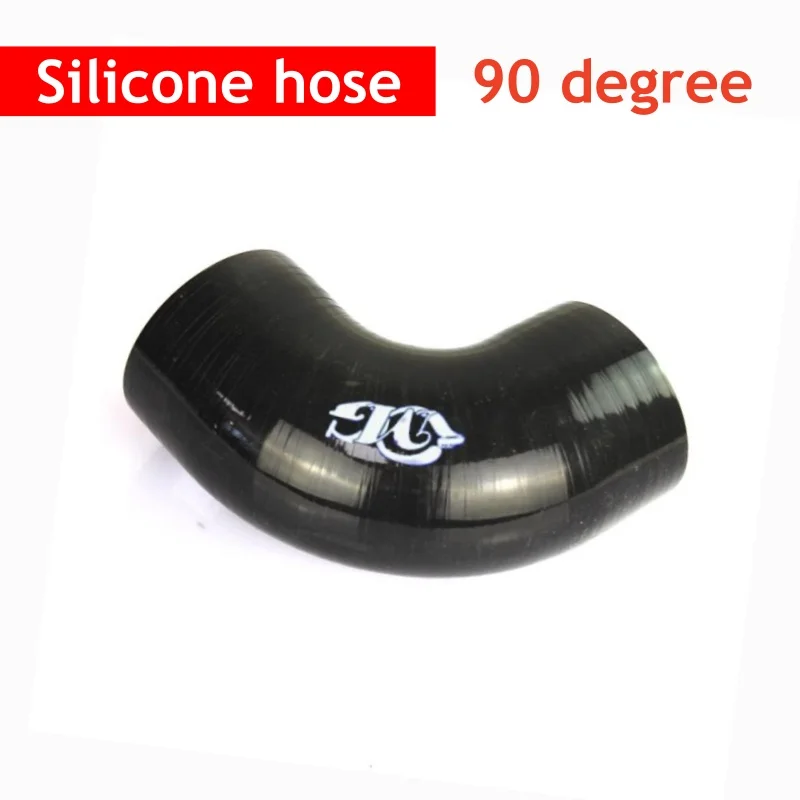 Gomito Silicone 90&deg; Per Intercooler - Nero, Diametro Interno 2"-2.5", Per Sistemi Di Raffreddamento Auto
