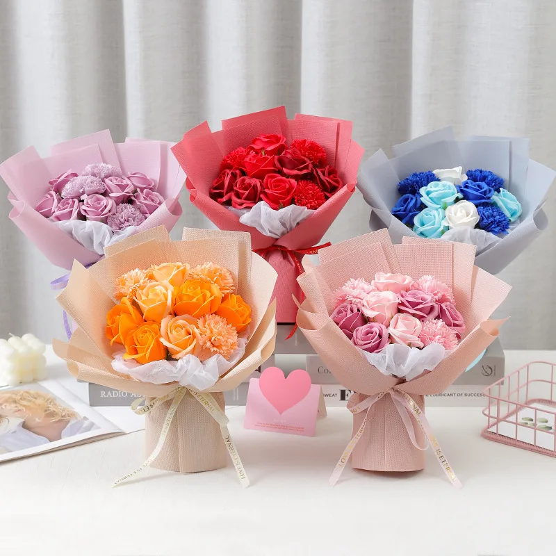12-Pack Rose Flower Pens - Multicolor Ballpoint Pens For Gifts, Office, & Parties