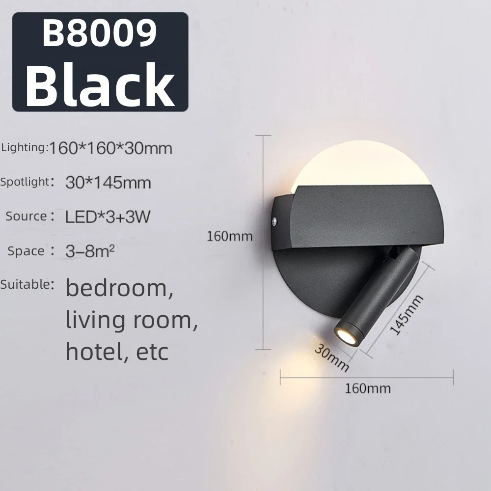 ตัวเลือกสินค้า โคมไฟติดผนังปรับมุมได้ LED ทันสมัย