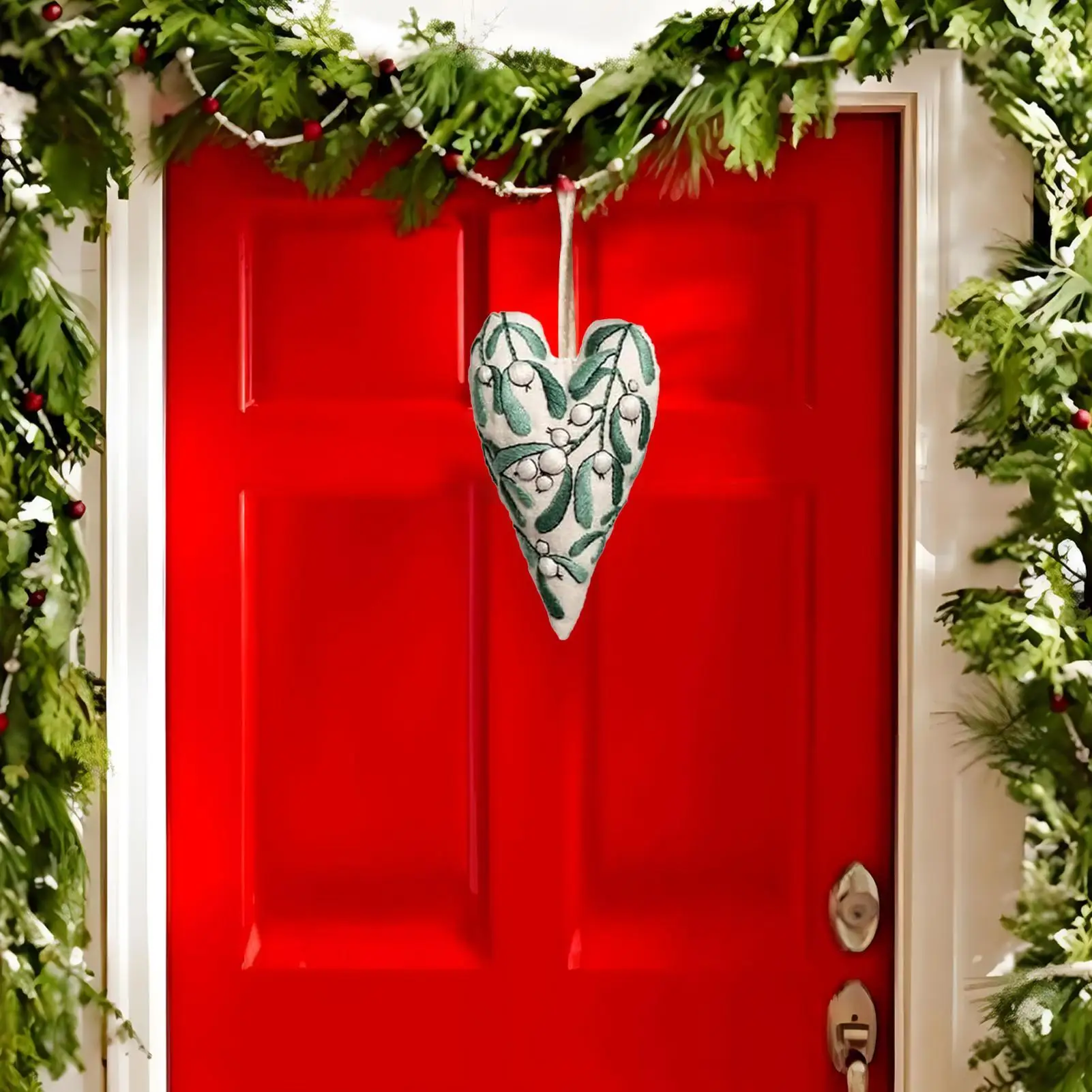 Beginner Embroidery Kit For Adults Heart Ornament Practice Kit Art Craft For Home Wall Decor Adults Seniors Hobby Relaxation