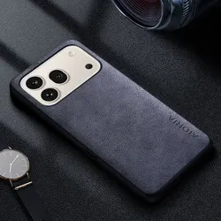 Premium Luxury PU Leather Retro Business Style Phone Case - Solid Color Cover for Honor 600 Pro (GRAY)