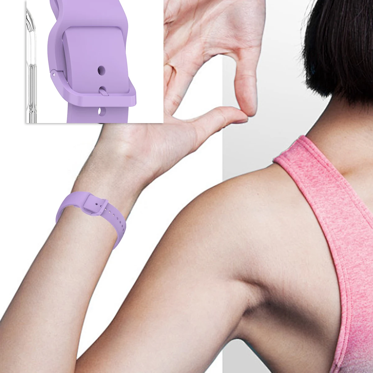 Premium Screen Protector & Breathable Silicone Strap