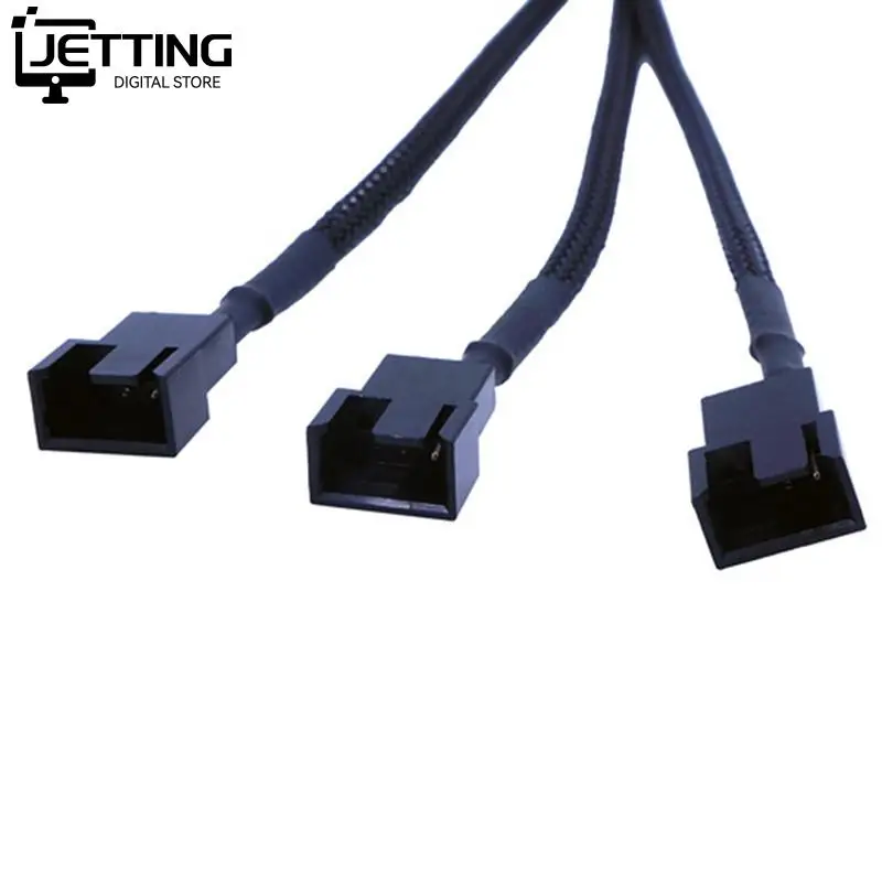 27cm Molex To 3 Way 3Pin/4Pin Fan Adapter for Computer Case Fan / CPU / Mining Cooling Fans