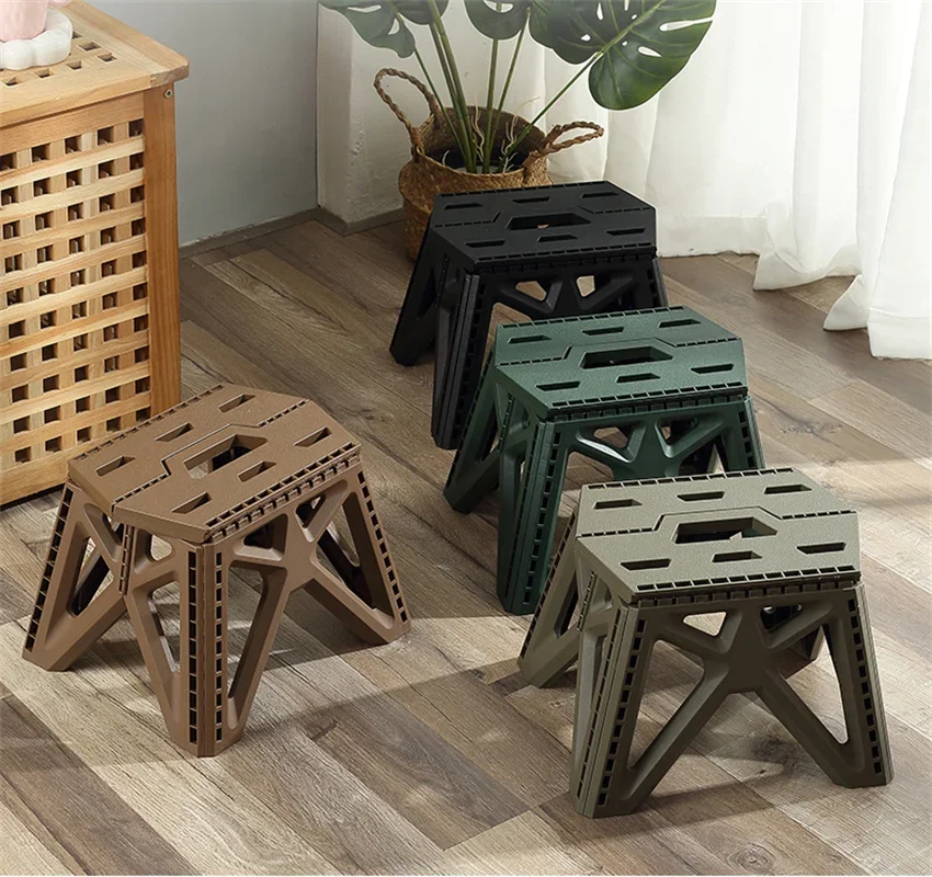 

High Load-bearing Handle Design Durable Mini Chair Outdoor Portable Folding Stool Fishing Square Stool Maza Camping Stool