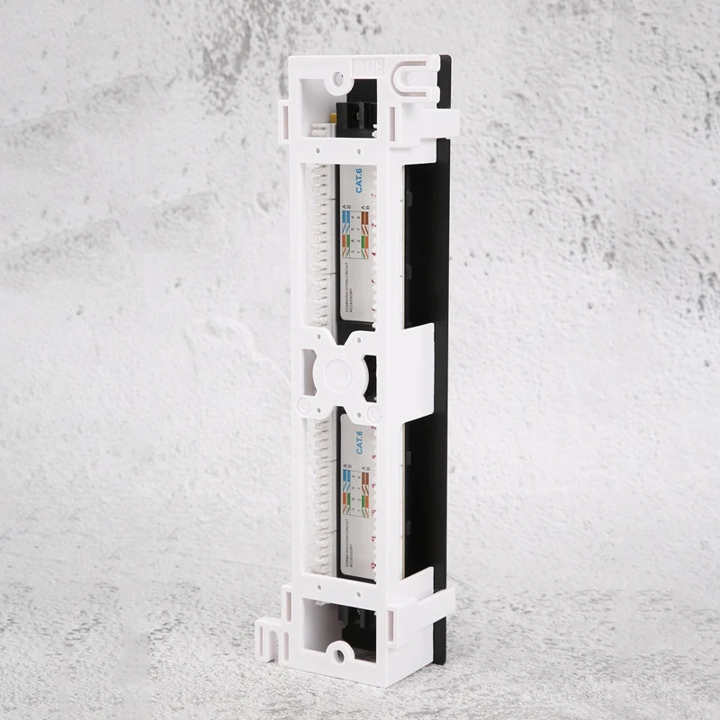 Network Tool Kit 12 Port Cat6 Patch Panel Rj45 Networking Wall Mount Rack Mount Bracket