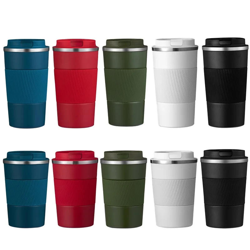 Stainless Steel Mug 12/17oz Coffee Thermos Mug Double-wall Stainless Steel Portable Car Travelling Tumbler Insulation Thermal Coffe Cup To Go stainless steel cup coffee cup stainless steel cups ceramic coffee cup