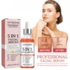 5 In 1 Face Serum Moisturizing Hyaluronic Acid Anti Wrinkle Aging Vitamin C Whitening Facial Serum Shrink Pores Skin Care 30ml 2
